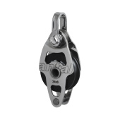 Antal 00302 - Stainless Steel 316 Mini Block Series 34x6, Ball Bearing, Single Block + Becket