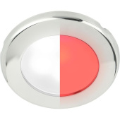 Hella marine 2JA 015 247-021 EuroLED 75 Low Profile Round Light (SS Case / White + Red)