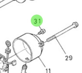 Nanni Diesel 970313467 - Starter Motor Screw for N3 and N4 Engines