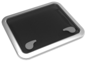 Goiot Aluminum Hatches Model 'Opal 54', Satin, Dims. 561x446mm, Hole Size 507x392mm, Mounting Depth 15mm