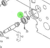 Nanni Diesel 970313409 - Ball Bearing for Fuel Camshaft