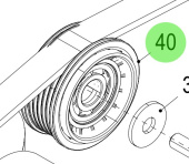 Steyr 2180696-0 - Idler Pulley Assembly for Steyr SE Series Engines