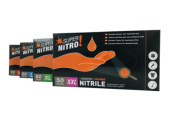 Colad Orange Nitrile Glove With Dots XL