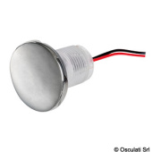 Osculati 12V IP67 LED Round Built-in Courtesy Light Technopolymer/316 Stainless Steel