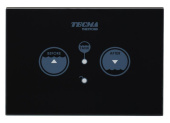 Tecma T-PF.P11T2B - SFT Multifunction Touch Toiltet Control Panel 2 Button Black