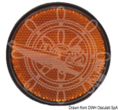 Osculati 02.023.32 - Adhesive Orange Catadioptric Light 60 mm