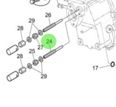 Nanni Diesel 970314879 - Speed Governor Adjustment Screw for N4 Series Engines
