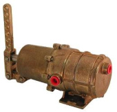 Kobelt 4207 - Double Acting Self-Centering Actuator, Pneumatic Actuator for Hydraulic or Mechanically Actuated Reverse Reduction Gear Boxes, Spring-Centered, Bronze and Stainless Steel Construction, Water Tight, Available in 2 or 3 Position Configurations