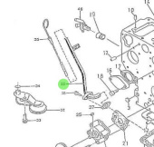 Nanni Diesel 970160141 - Oil Dipstick Guide Tube for 3.90HE Engines