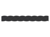 Talamex Superlene Black 18 mm 100 m