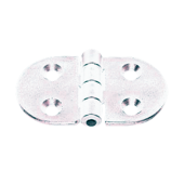 Nuova Rade 43679 - Polyamide Plastic Hinge, Round White, 70x40mm, 270°