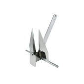 Waveline Galvanized Steel Danforth Style Anchor