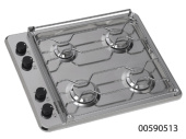 Techimpex PGLI04T000SL - Seafarer 4 Gas Cooker 4 Burners