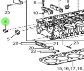 Nanni Diesel 970312009 - Cylinder Head Half Plug for T4 Series Engines