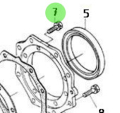 Nanni Diesel 970491536 - M6x20 Bolt for Nanni Marine Engines