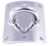 SeaSure 15.50 Bow Mast Eye Plate, 75 mm Radius, 73 x 65 mm, 316 Stainless Steel