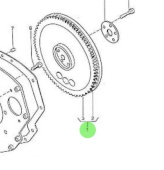 Nanni Diesel 970161702 - Complete Flywheel for 3.90HE Engines