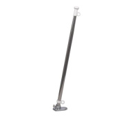 Euromarine Stainless Steel Flagpole - Chromed Brass Base - 40