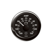 Veratron Marine ViewLine Ammeter 150A Black 52mm - DLRB
