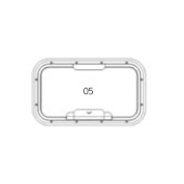 Goiot Portlight, Opening, Model 'Opal 05', For Hull Thickness 5-33mm, Outside 451x266mm