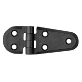 Nuova Rade 43683 - Polyamide Plastic Hinge, Half Oval Black, 90x40mm, 270°