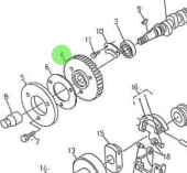 Nanni Diesel 970313414 - Injection Pump Gear for N3.30 and N4.38 Engines