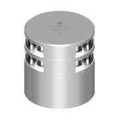 Lopolight 201-011KLST-CD - Navigation Light 3NM 225° White, Masthead, Double, Silver +Conn & CD-Base