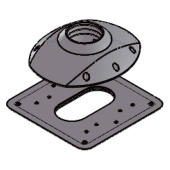 Norsap A4350 - Action/Impulse Rail Adapter Plate Round Column