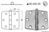 Osculati 38.440.09 - Hinges 2 mm Thickness