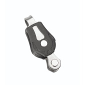Barton N10111 – Single Fixed Eye Block with Becket Size 0 20mm, Ball Bearing, Ø20mm Sheave, Max Rope 6mm
