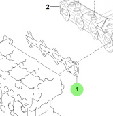 Bukh 28521-2F600 - Exhaust Manifold Gasket for R210J Engines