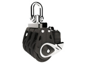 Lewmar 29901429BK - Control Block Triple With Cleat 40mm