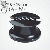 Clamcleat CL208 Clam-Bollard for 6–10 mm Rope, Black Nylon
