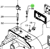 Bukh 000D9507 - Axial Stop Screw for DV24RME, DV29RME, and DV32 Engines