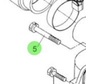 Nanni Diesel 970302736 - M6x45 Bolt for Engine Assemblies