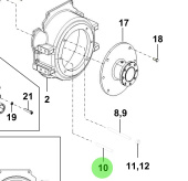 Bukh 00106-5S204 - A-Type Stud for R210J and S270J Housings