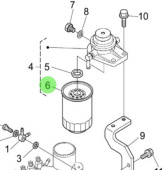 Nanni Diesel 970313291 - Fuel Filter for N4 Series Engines