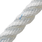 English Braids 44060100000 3-strand Pre-stretched 6mm White