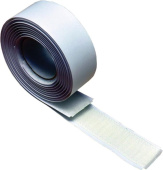 U-Rope Self-Adhesive Hook-and-Loop Tape 25 mm x 1 m White