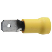 Euromarine Male Spade Terminal 6,3mm Yellow - Set Of 10