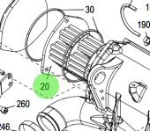 Steyr 2177593-1 - Intercooler for SE164E40, SE144E38, MO174V40, MO164M40, MO144V38, and MO114K33 Engines