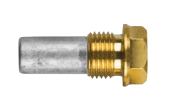 Tecnoseal 02100T - Nanni Mercedes Pencil Anode Ø 10 L. 17 Complete With Brass Plug Th. 16x1,5