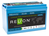 RELiON RB24V52 - Battery Lithium LiFePO4 25.6V 52Ah