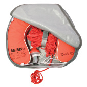 Lalizas 72078 - Set Horseshoe Lifebuoy "Quick RD" Orange, Lifebuoy Light 71325, 30m Rope, Case Gray
