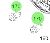 Steyr 2181439-0 - Tachometer Button for RPM Gauge Up/Down on Steyr Engines