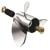 Michigan Wheel 953522 14-3/4" x 22 RH XL 3 Blade Ballistic SS Propeller V6/V8, 4-3/4" Gearcase