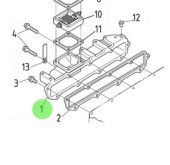 Nanni Diesel 970313720 - Inlet Manifold for N4.115 Engines