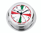 Wempe CW090001 - Skiff Ships Radio-Room Clock With Alarm Chrome 110 mm