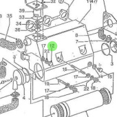 Nanni Diesel 970304070 - Heat Exchanger Bolt for 3.100HE Engines