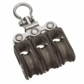 Barton N00330 - Size 0 20mm Plain Bearing Pulley Block Triple Swivel
